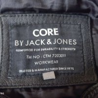 Кожено яке Jack & Jones размер S-M естествена кожа, снимка 3 - Якета - 39501743