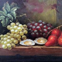Малка картина - Натюрморт с плодове, снимка 2 - Картини - 40006600