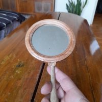 Старо дървено огледало,огледалце, снимка 3 - Други ценни предмети - 40757098