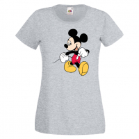 Дамска тениска Mickey Mouse 6 .Подарък,Изненада,, снимка 4 - Тениски - 36526537