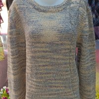 дамски пуловер-ръчно плетиво, снимка 1 - Блузи с дълъг ръкав и пуловери - 44102526