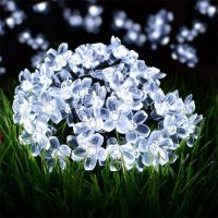 Многоцветни коледни LED лампички с цветя с щепсел, снимка 9 - Декорация за дома - 42964570