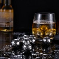 Food-Grade 304 SS Stainless Steel Whisky Stones Метални Ледчета Уиски Ракия Джин Водка Бира Коктейли, снимка 7 - Сервизи - 37401111