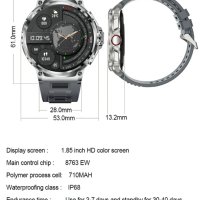 Луксозен смарт часовник V69  1,8incha, снимка 2 - Мъжки - 43745896