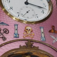 Каретен часовник-Сребърен гилеше  емайл часовник/Silver and Guilloche enamel Carriage Clock/, снимка 10 - Колекции - 38836804