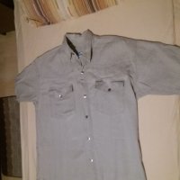 Риза с къс ръкав, размер L, снимка 2 - Ризи - 26879662