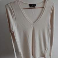 Светъл пуловер, Mango, Wool blend, M, снимка 1 - Блузи с дълъг ръкав и пуловери - 43105796