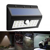 ДВОЙНА СОЛАРНА ЛАМПА С ДАТЧИК ЗА ДВИЖЕНИЕ SOLAR MOTION SENSOR LIGHT 1626A, снимка 1 - Прожектори - 38321647