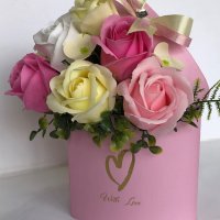 Букет от ароматни сапунени рози, снимка 3 - Подаръци за рожден ден - 39571142