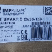 Циркулационна помпа NMT SMART C 40/100F и NMT SMART C 25/60-180, снимка 5 - Водни помпи - 39161445