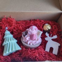 Промо!Подаръчни Коледни кутии с ръчно изработени ароматни соеви свещи , снимка 3 - Декорация за дома - 43488126