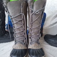 КАТО НОВИ  водоустойчиви апрески SOREL® Snow Boots original, 35 - 36 топли боти,100% естествена кожа, снимка 6 - Дамски апрески - 39618929