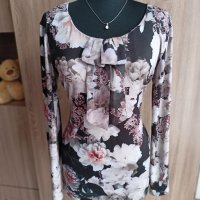 Блузка с панделка, снимка 1 - Блузи с дълъг ръкав и пуловери - 38963360