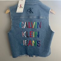 Дънков елек Calvin Klein Jeans, снимка 2 - Елеци - 38226209
