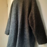 Топло марково палто на НМ, оверсайз, каскадна яка лисицаа, снимка 4 - Палта, манта - 43317113