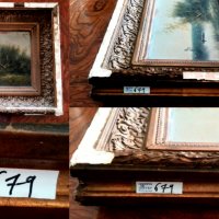 Маслена картина 19век, снимка 2 - Антикварни и старинни предмети - 37412986