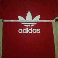 Adidas Trefoil мъжка  червена тениска номер s., снимка 8 - Тениски - 37316042