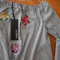 Ефирна блуза с етикет, снимка 6 - Блузи с дълъг ръкав и пуловери - 26684607