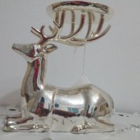 Коледен елен свещник, снимка 4 - Декорация за дома - 35020498