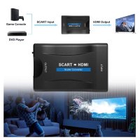 SCART към HDMI адаптер,преобразува аналогов Scart вход към HDMI 720P/1080P (60Hz),изход за HDTV/PS, снимка 5 - Плейъри, домашно кино, прожектори - 40261557