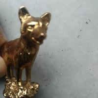 месингова статуетка-куче, снимка 4 - Антикварни и старинни предмети - 32971354