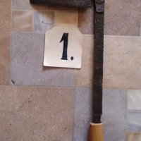 Рукани, ръчно кован нож за белене на дърва., снимка 3 - Антикварни и старинни предмети - 34349304