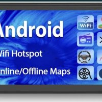 Навигация Мултимедия 7” Android 12.0 Wifi,GPS, 4GB+32GB, снимка 1 - Радиокасетофони, транзистори - 43937938