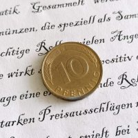 Монета - Германия - 10 пфенига | 1990г.; серия G, снимка 1 - Нумизматика и бонистика - 29018723