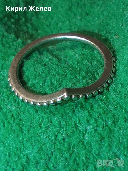 PANDORA P 11 S925 ALE 52 Марков ФИН СРЕБЪРЕН БУТИКОВ АРТ ПРЪСТЕН СРЕБРО 925 ПАНДОРА 40317, снимка 1