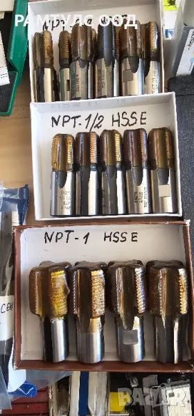 метчик конусен NPT Испански кобалтови, снимка 1