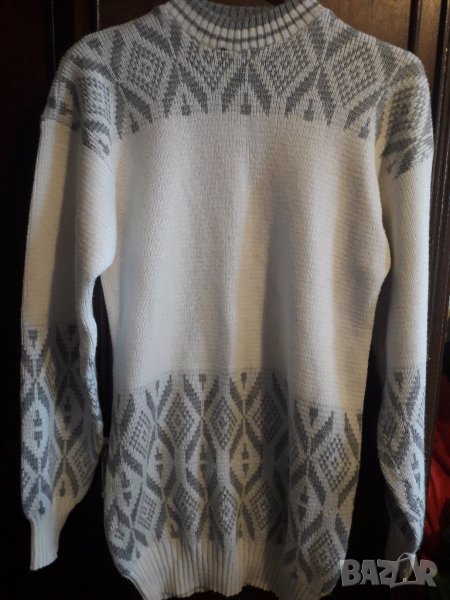 Блузон бяло и сиво нов S - М, снимка 1