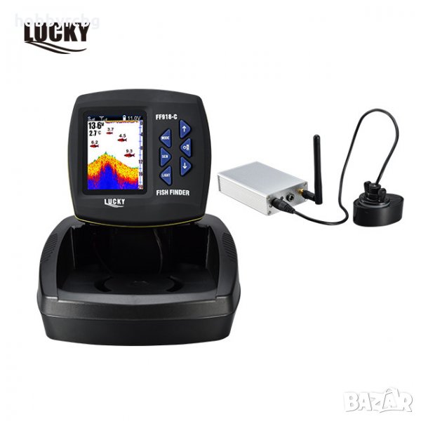 Цветен сонар за риболов с усилвател,обхват 500м,българско меню,2024 модел, снимка 1