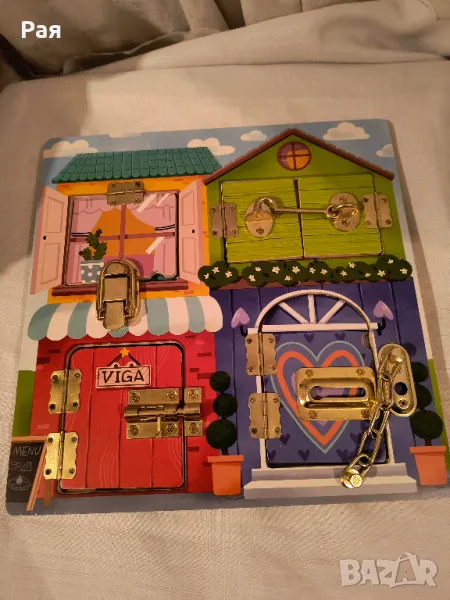 Активна дъска с ключалки и резета - Viga Toys, снимка 1