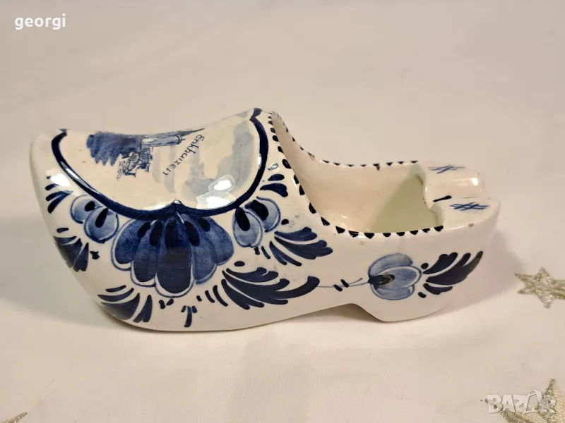 холандска порцеланова обувка Delft 23/4, снимка 1