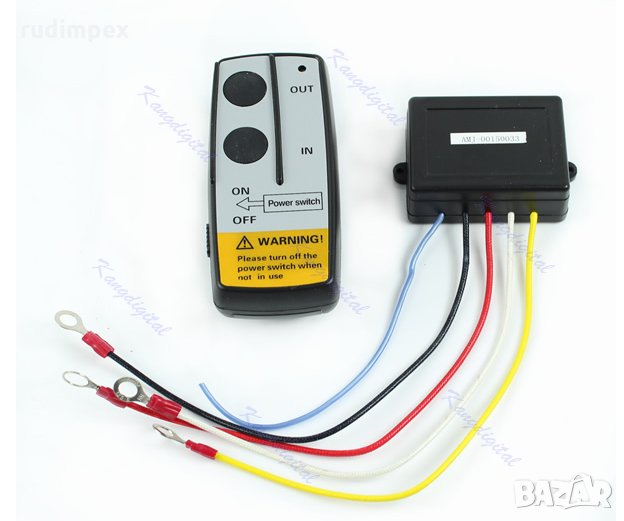 Безжично дистанционно за лебедка 24V - за джип - камион - SUV - ATV - контролен модул - контролер - , снимка 1