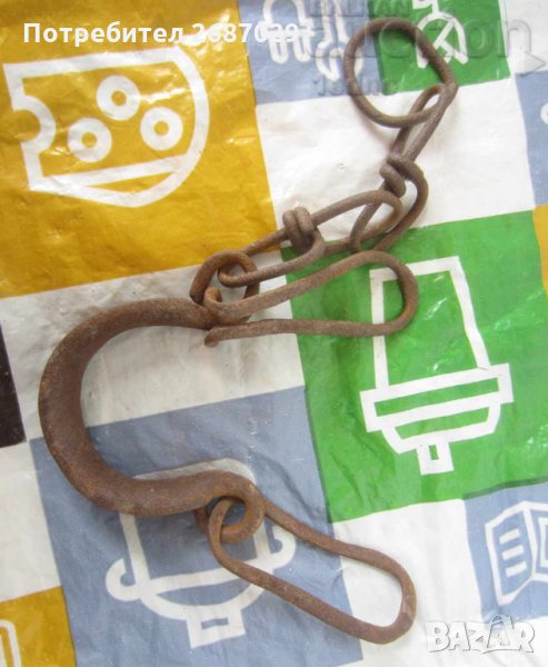 Различни подкови и Стари окови букаи пранги белезници ключ ковано желязо конски подкови подкова кука, снимка 1