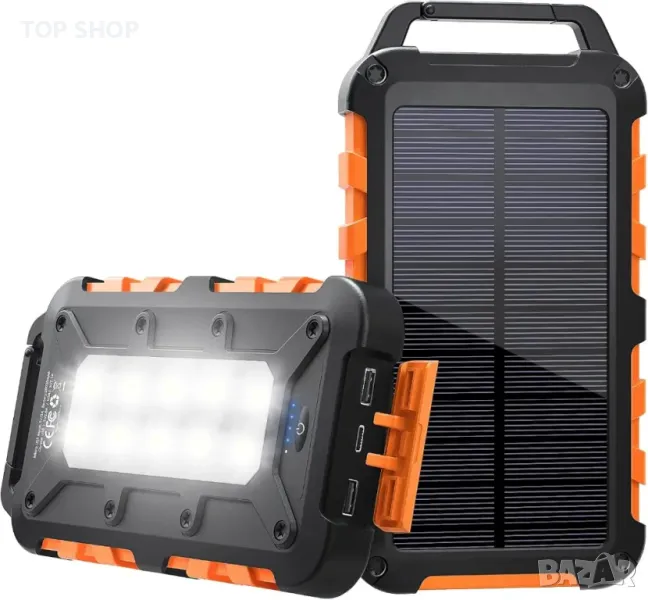Solar Power Bank 20000mAh, PD 15W, снимка 1