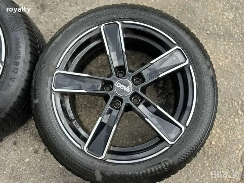 5х112 17 Джанти Golf Touran Caddy Audi A3 Seat Skoda 5x112 ET 48 J 7 Централен отвор 57.1 с втулка, снимка 1