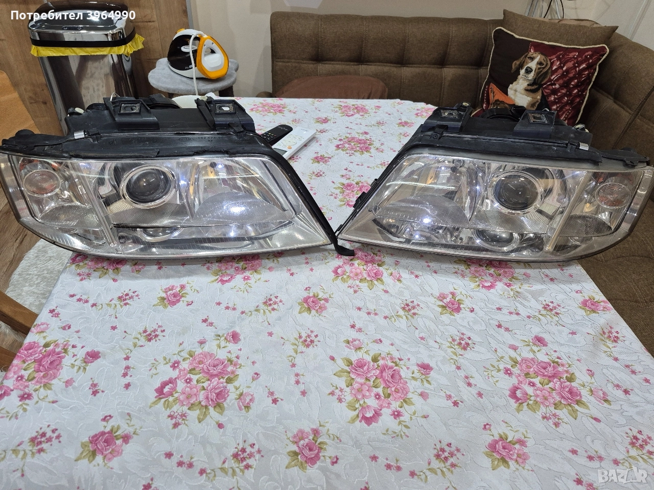 Кристални Оригинални фарове HELLA за Ауди А6 С5 , снимка 1