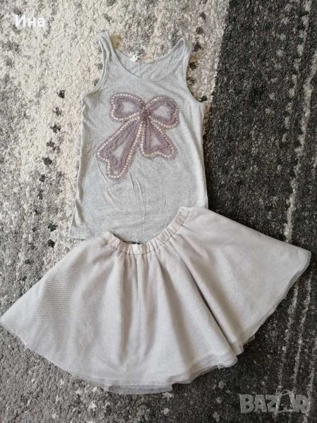 Летен сет НМ тюлена пола + потник р-р 140-146 см. , снимка 1