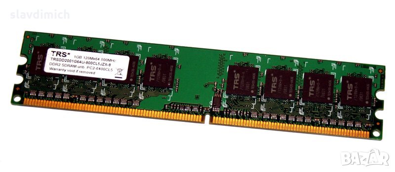 Рам памет RAM  модел trsdd2001g64u-667cl5bbzx 1 GB DDR2 667 Mhz честота, снимка 1