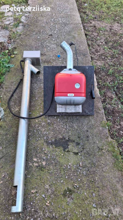 Чугунен котел и пелетна горелка, снимка 1