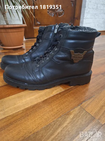 Мъжки боти от естествена кожа , снимка 1