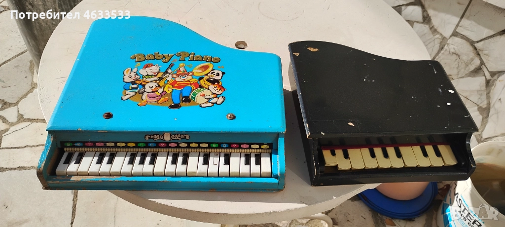 Две детски пиана от 80те, снимка 1