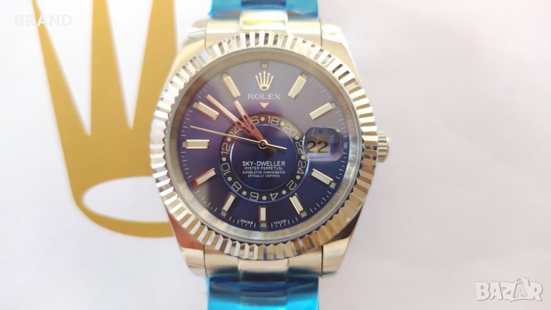 Мъжки часовник ROLEX SKY-DWELLER 42мм двойно часово време клас ААА+, снимка 1