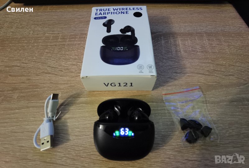НОВИ безжични bluetooth слушалки VG121, снимка 1