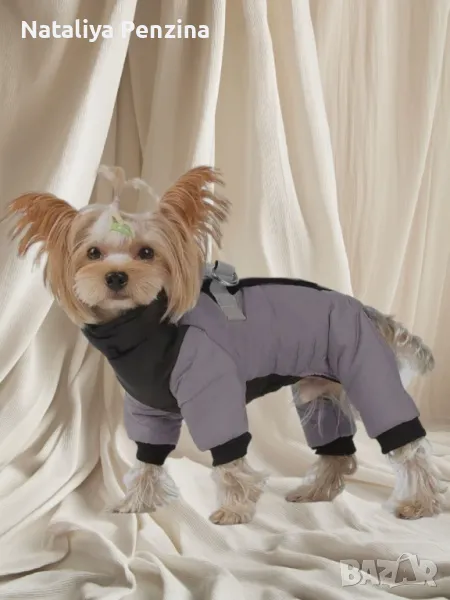 Водоустойчиво зимно топло яке за домашен любимец, размер S, снимка 1