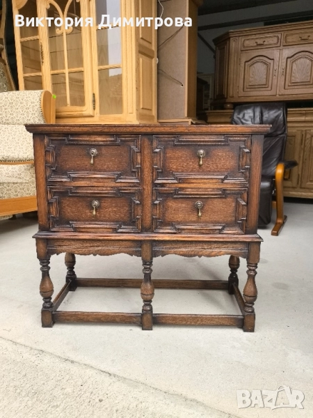 Дъбов Скрин Jacobean , снимка 1