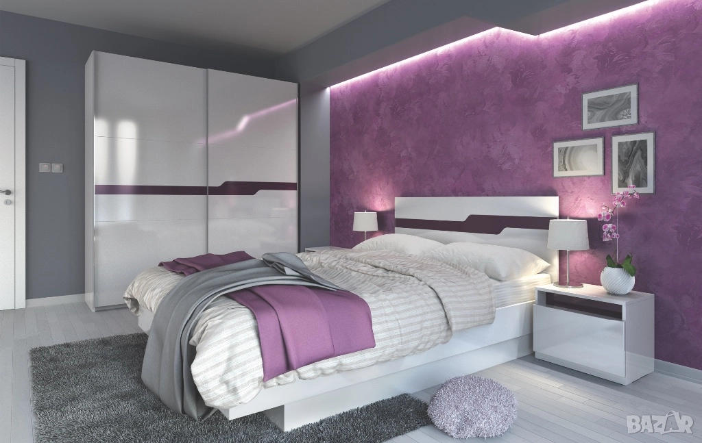 Гардероб, спалня - Спален комплект , снимка 1