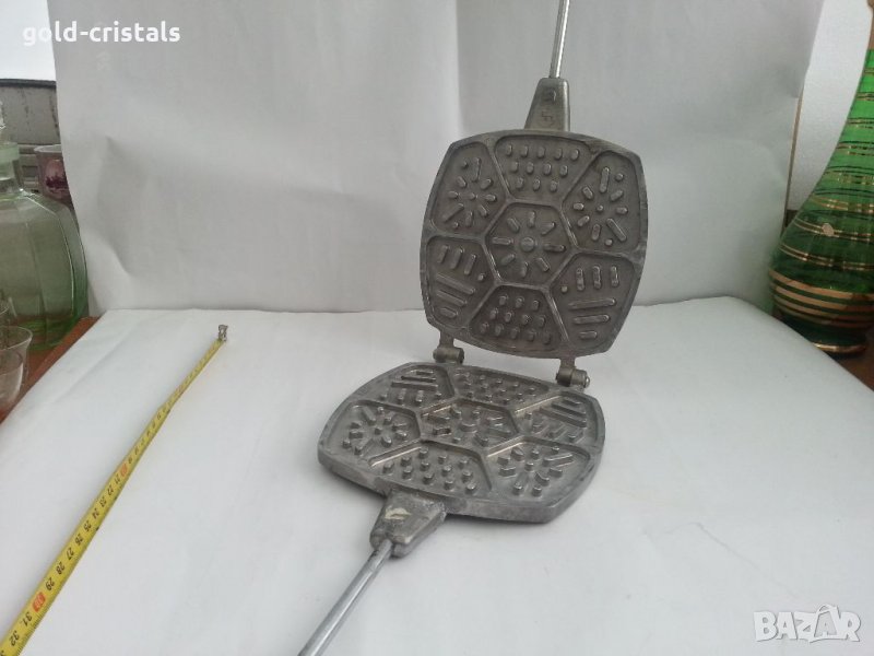 Алуминиева форма за сладки гофретник преса калъп  , снимка 1